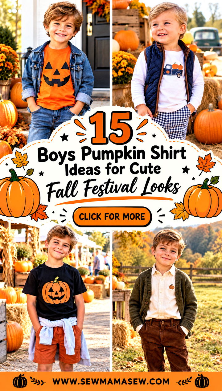 15 Boys Pumpkin Shirt Ideas for Cute Fall Festival Looks - 15 Boys Pumpkin Shirt Ideas for Cute Fall Festival Looks