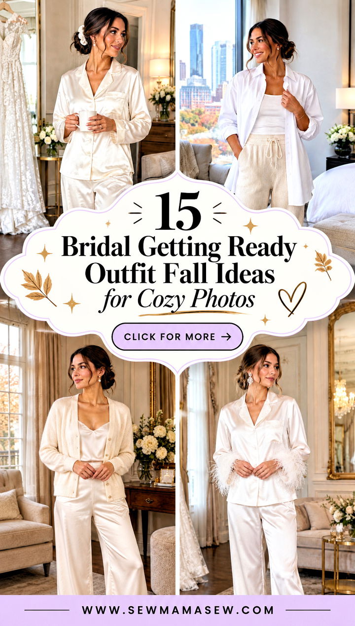 15 Bridal Getting Ready Outfit Fall Ideas for Cozy Photos - 15 Bridal Getting Ready Outfit Fall Ideas for Cozy Photos