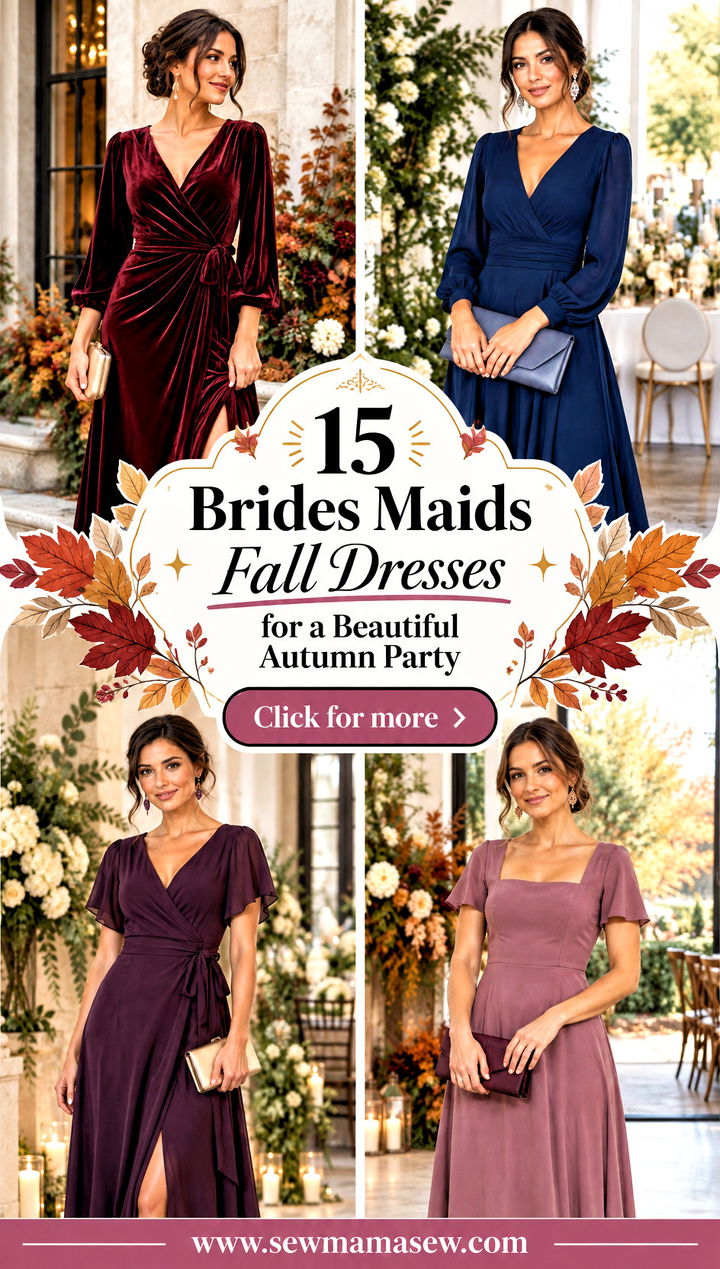 15 Brides Maids Fall Dresses for a Beautiful Autumn Party - 15 Brides Maids Fall Dresses for a Beautiful Autumn Party
