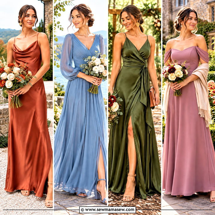 15 Bridesmaid Dresses September Wedding Dreamy Fall Looks