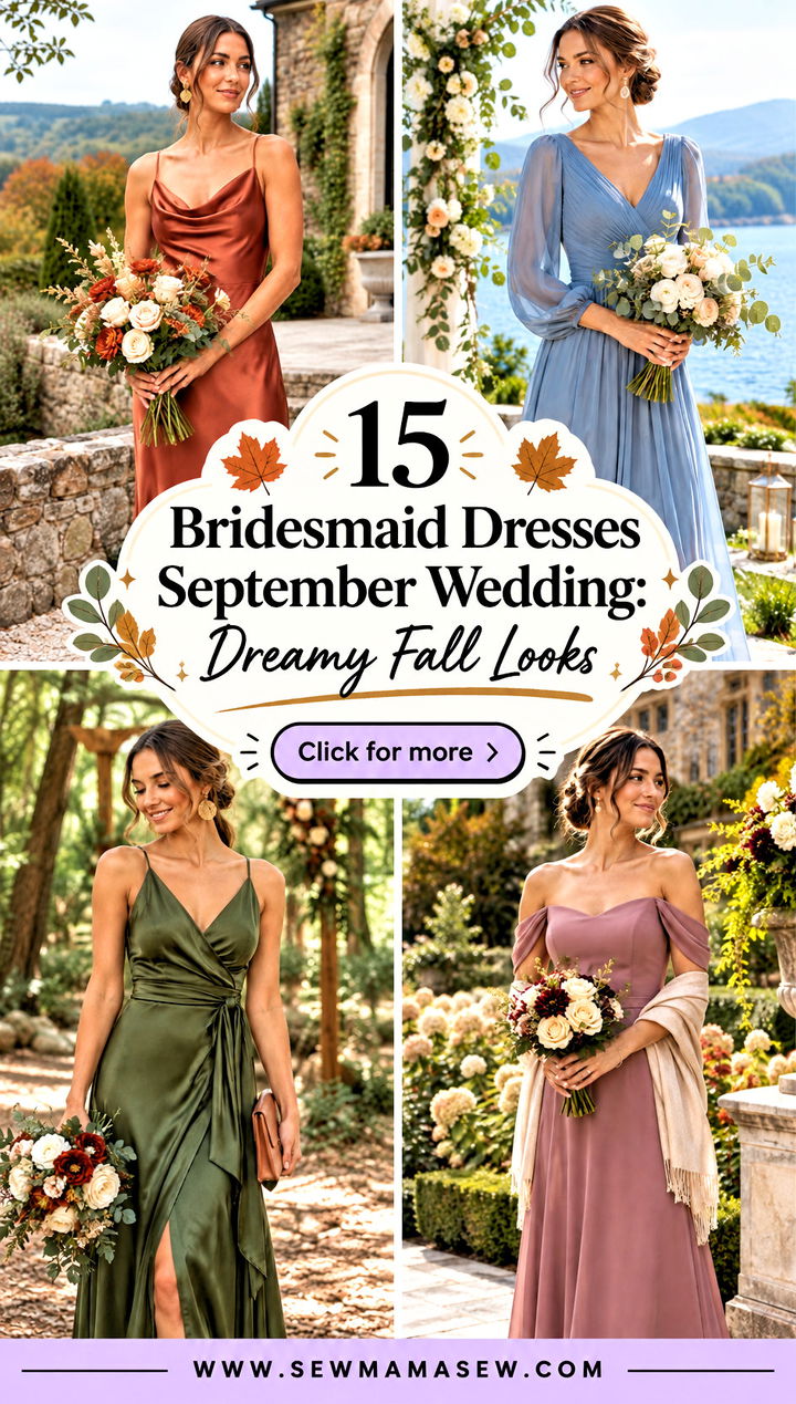 15 Bridesmaid Dresses September Wedding Dreamy Fall Looks - 15 Bridesmaid Dresses September Wedding: Dreamy Fall Looks