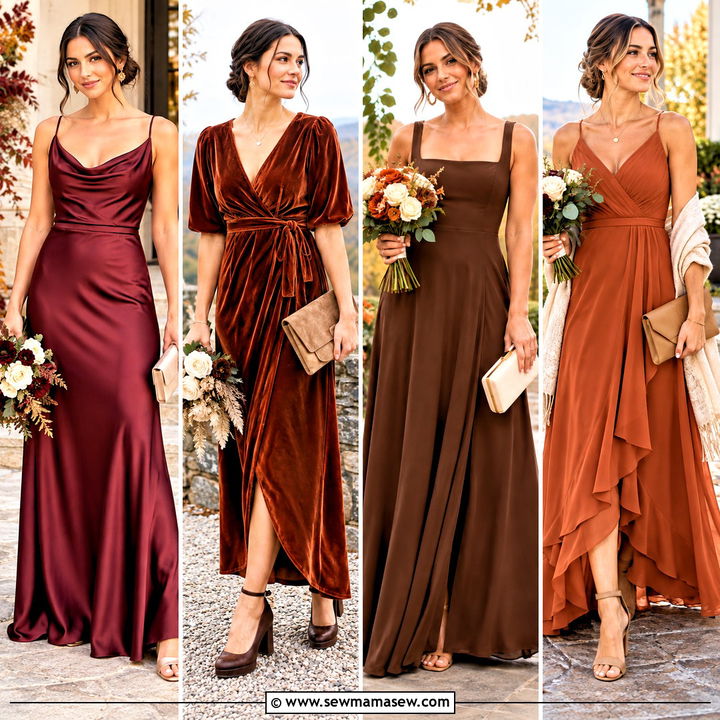 15 Bridesmaids Dresses Fall Colors: Dreamy Wedding Palettes