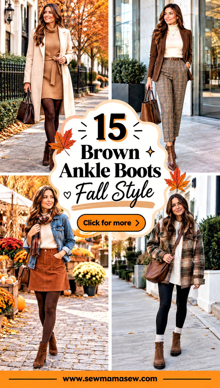15 Brown Ankle Boots Fall Style Chic Looks for Everyday Wear - 15 Brown Ankle Boots Fall Style: Chic Looks for Everyday Wear