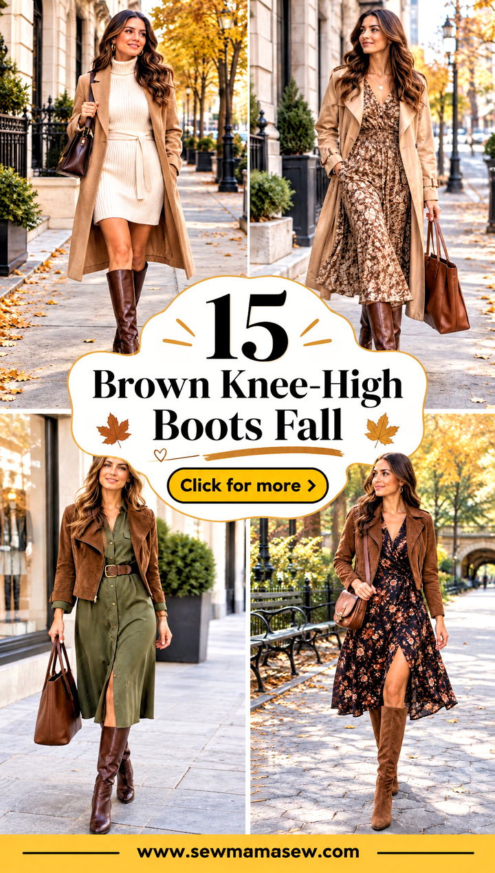 15 Brown Knee-High Boots Fall Chic Outfits for Cooler Days - 15 Brown Knee-High Boots Fall: Chic Outfits for Cooler Days