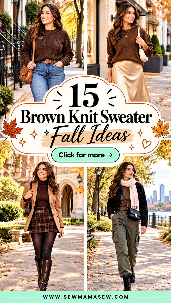 15 Brown Knit Sweater Fall Ideas Cozy Outfits to Wear Now - 15 Brown Knit Sweater Fall Ideas: Cozy Outfits to Wear Now