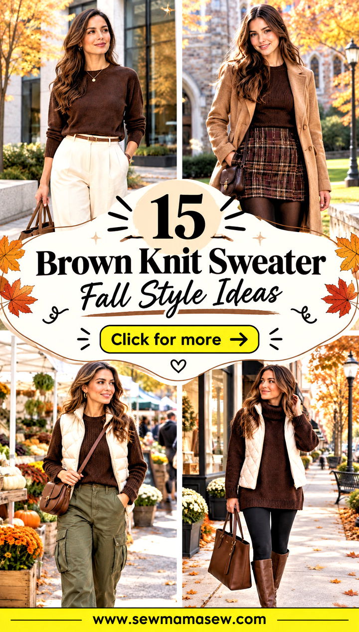 15 Brown Knit Sweater Fall Style Ideas Effortless Cozy Looks - 15 Brown Knit Sweater Fall Style Ideas: Effortless Cozy Looks