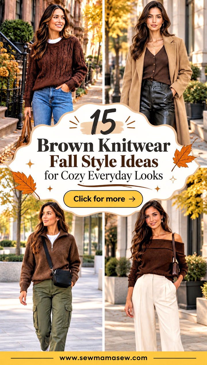 15 Brown Knitwear Fall Style Ideas for Cozy Everyday Looks - 15 Brown Knitwear Fall Style Ideas for Cozy Everyday Looks