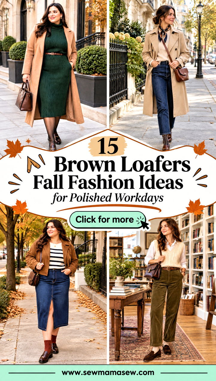 15 Brown Loafers Fall Fashion Ideas for Polished Workdays - 15 Brown Loafers Fall Fashion Ideas for Polished Workdays