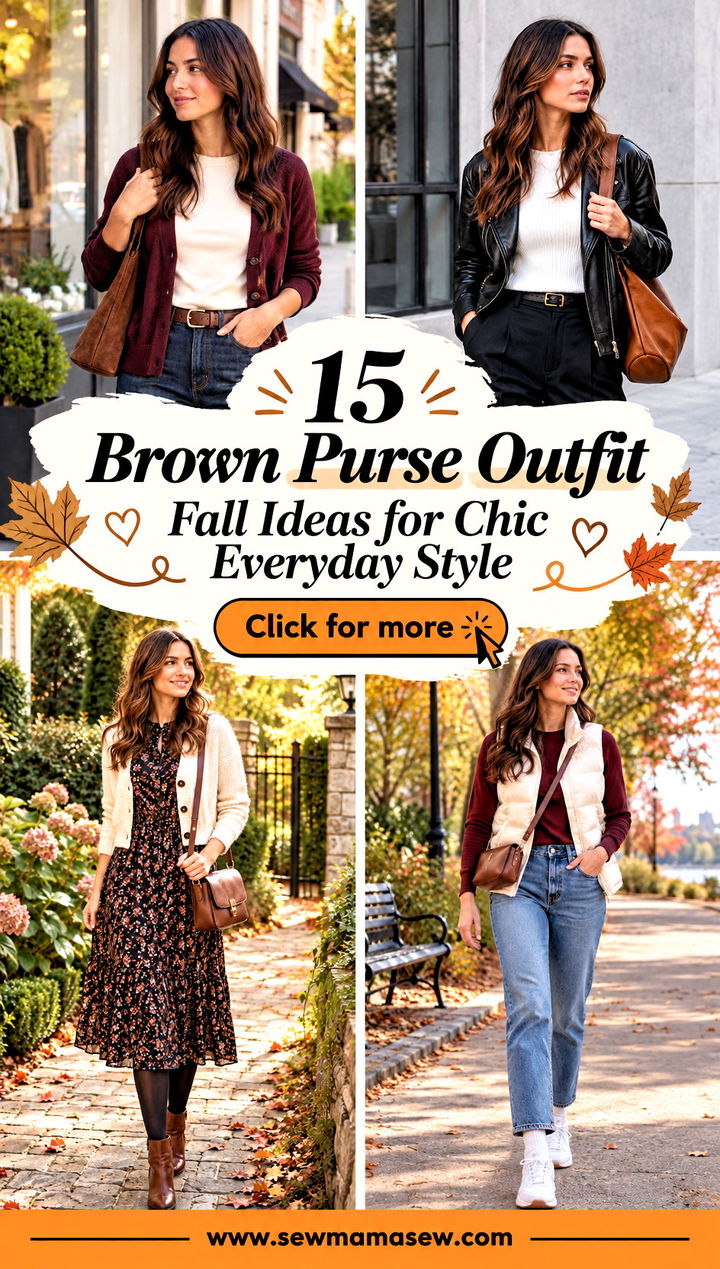 15 Brown Purse Outfit Fall Ideas for Chic Everyday Style - 15 Brown Purse Outfit Fall Ideas for Chic Everyday Style