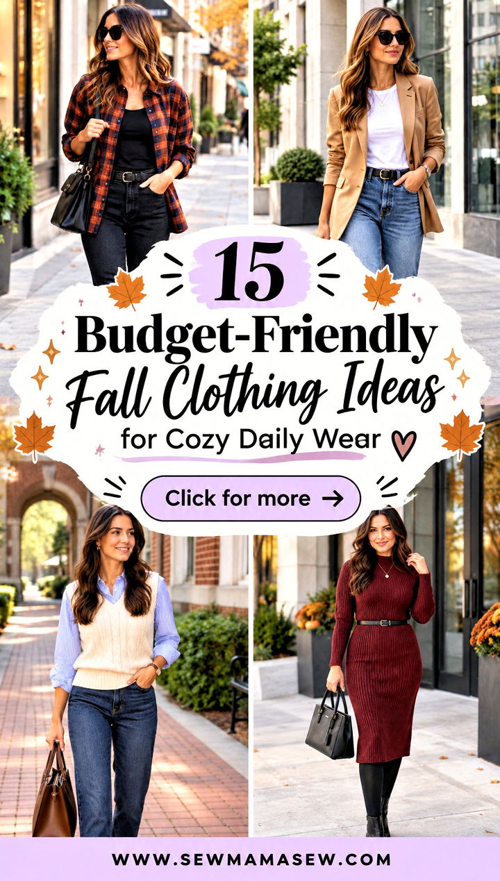 15 Budget-Friendly Fall Clothing Ideas for Cozy Daily Wear - 15 Budget-Friendly Fall Clothing Ideas for Cozy Daily Wear