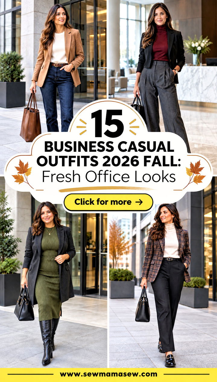 15 Business Casual Outfits 2026 Fall Fresh Office Looks - 15 Business Casual Outfits 2026 Fall: Fresh Office Looks