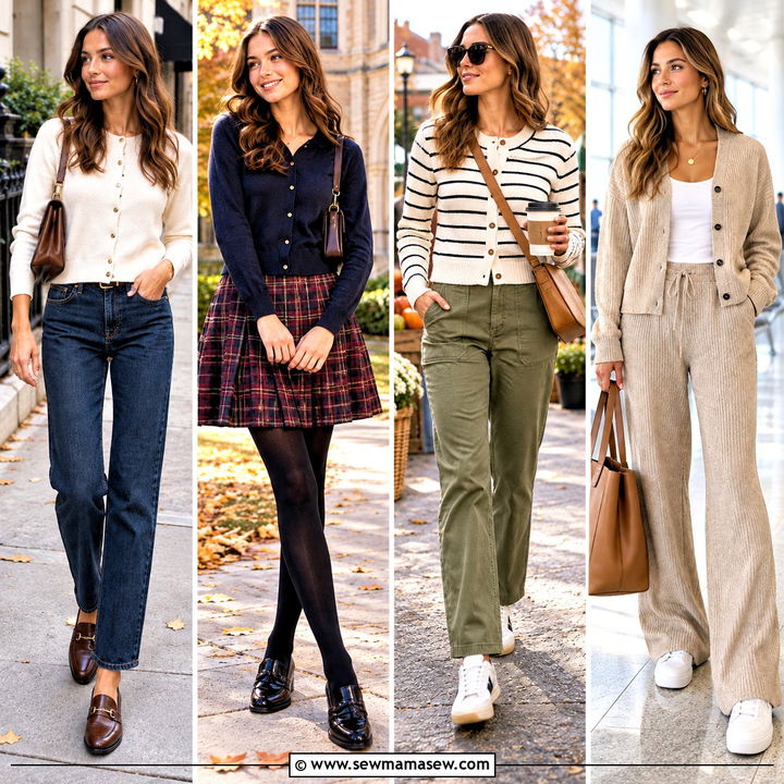 15 Button-Up Sweater Fall Style Ideas for Cozy Workdays