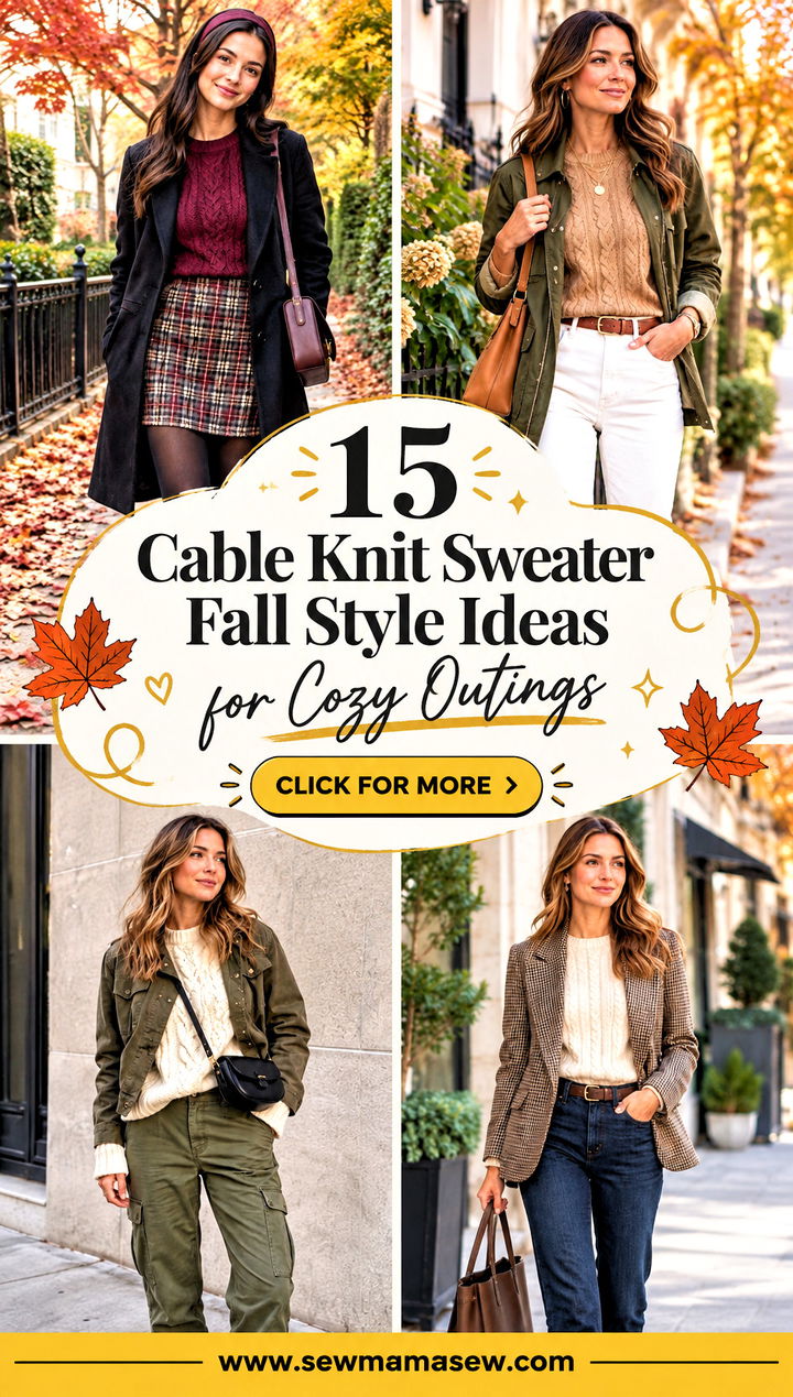 15 Cable Knit Sweater Fall Style Ideas for Cozy Outings - 15 Cable Knit Sweater Fall Style Ideas for Cozy Outings