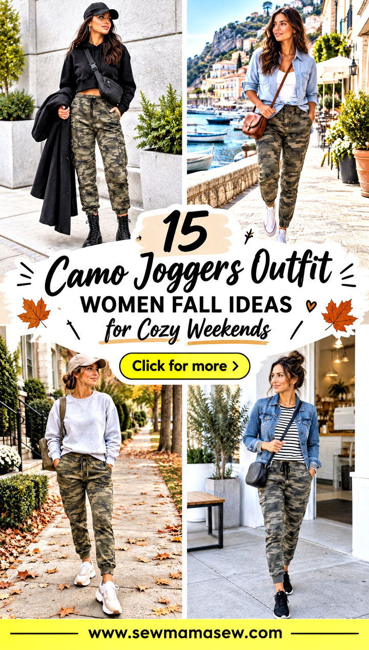 15 Camo Joggers Outfit Women Fall Ideas for Cozy Weekends - 15 Camo Joggers Outfit Women Fall Ideas for Cozy Weekends