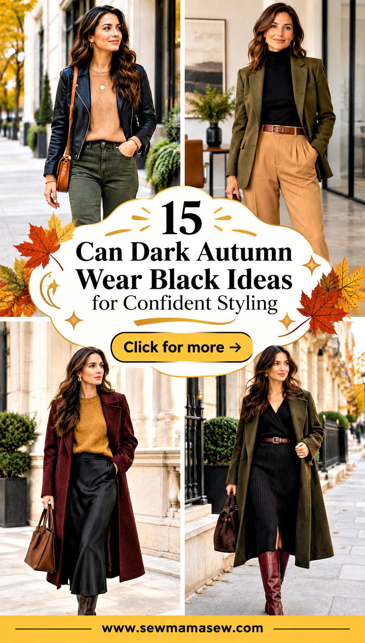 15 Can Dark Autumn Wear Black Ideas for Confident Styling - 15 Can Dark Autumn Wear Black Ideas for Confident Styling