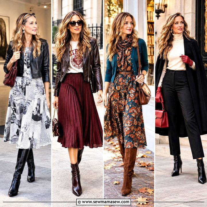 15 Carrie Bradshaw Outfits Inspiration Fall: Bold City Looks