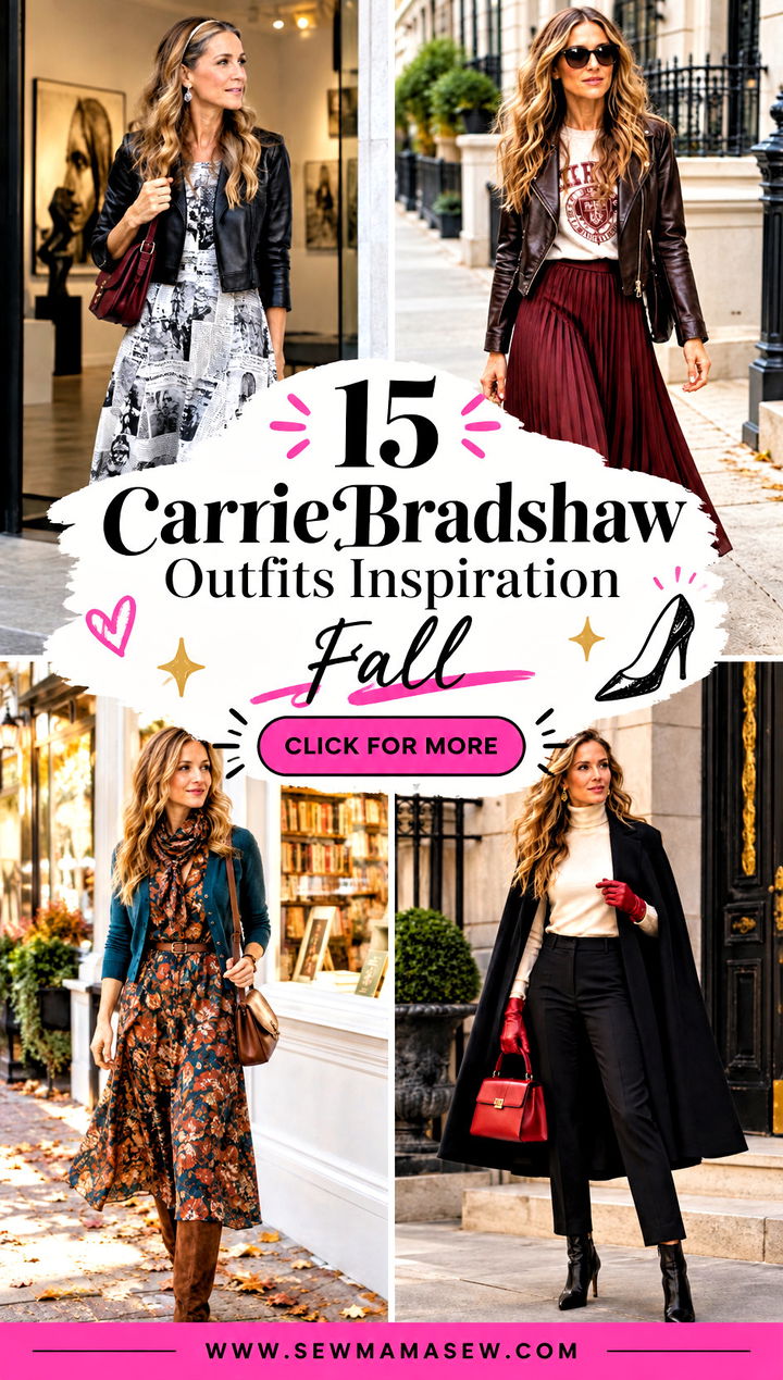 15 Carrie Bradshaw Outfits Inspiration Fall Bold City Looks - 15 Carrie Bradshaw Outfits Inspiration Fall: Bold City Looks