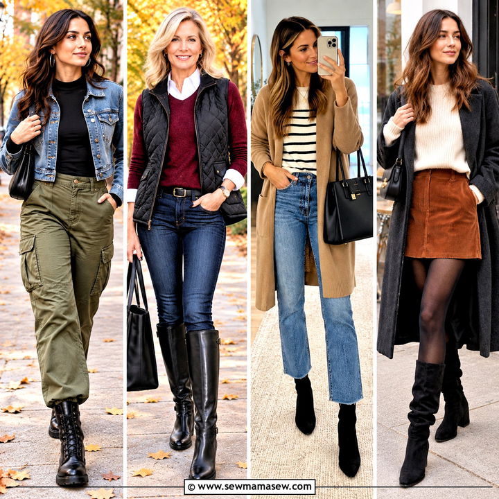 15 Casual Black Boots Fall Fashion Looks for Cozy Weekends