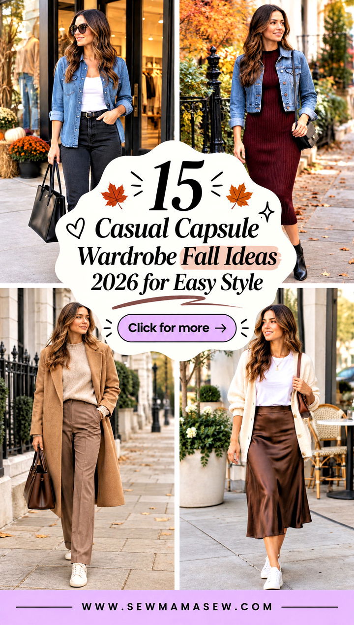 15 Casual Capsule Wardrobe Fall Ideas 2026 for Easy Style - 15 Casual Capsule Wardrobe Fall Ideas 2026 for Easy Style