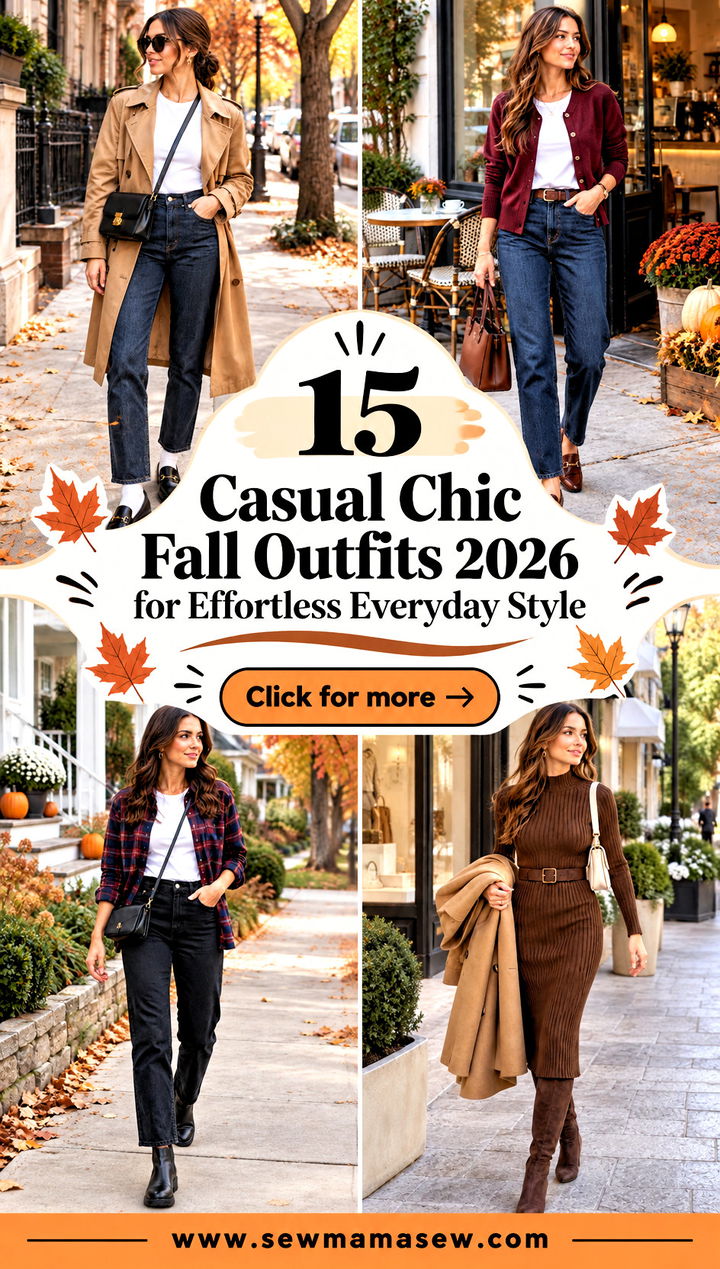 15 Casual Chic Fall Outfits 2026 for Effortless Everyday Style - 15 Casual Chic Fall Outfits 2026 for Effortless Everyday Style