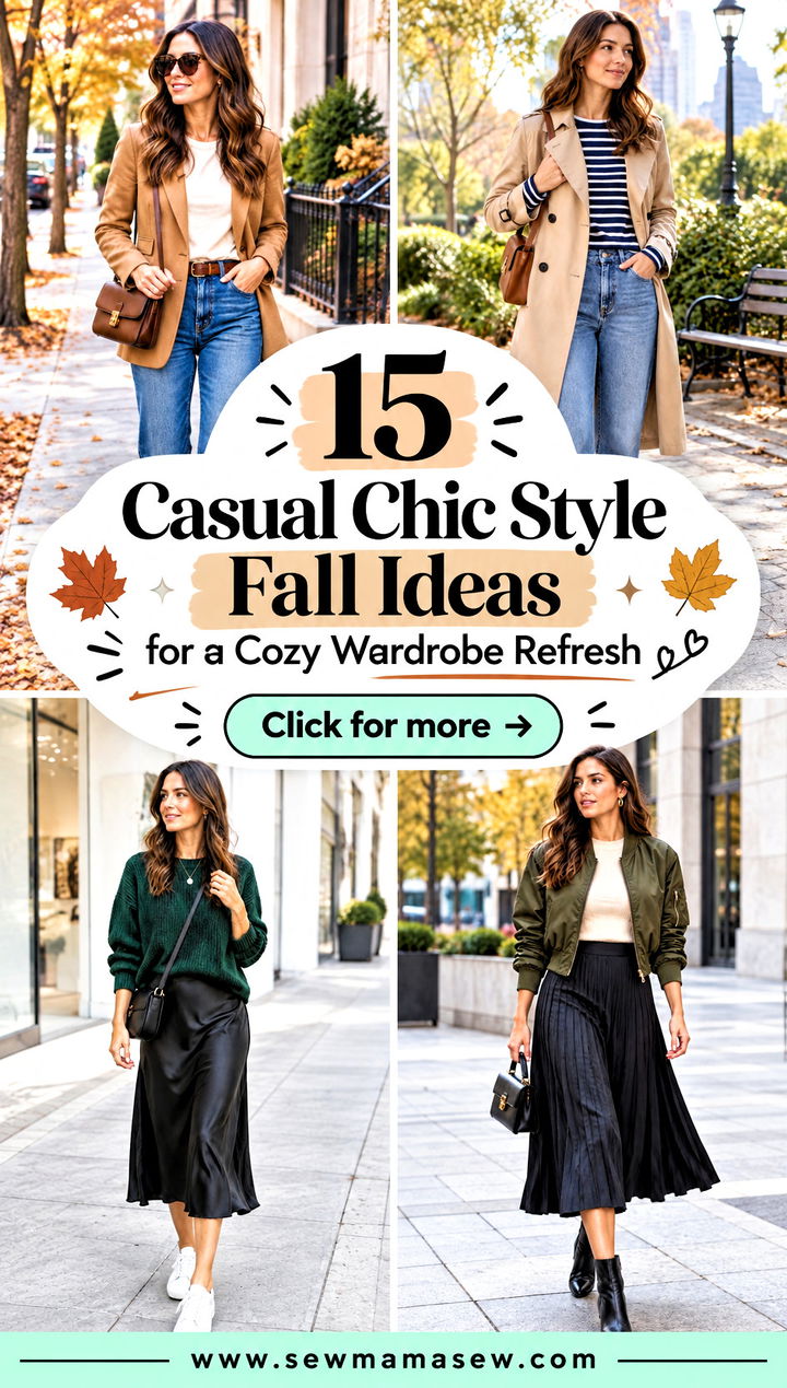 15 Casual Chic Style Fall Ideas for a Cozy Wardrobe Refresh - 15 Casual Chic Style Fall Ideas for a Cozy Wardrobe Refresh
