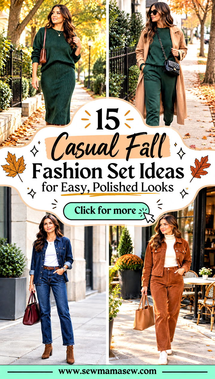 15 Casual Fall Fashion Set Ideas for Easy Polished Looks - 15 Casual Fall Fashion Set Ideas for Easy, Polished Looks