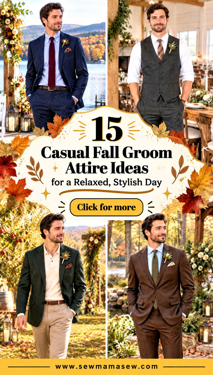 15 Casual Fall Groom Attire Ideas for a Relaxed Stylish Day - 15 Casual Fall Groom Attire Ideas for a Relaxed, Stylish Day