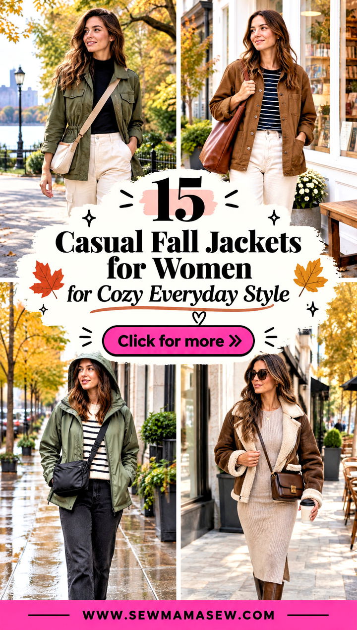 15 Casual Fall Jackets for Women for Cozy Everyday Style - 15 Casual Fall Jackets for Women for Cozy Everyday Style