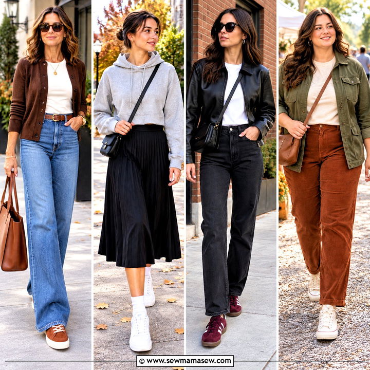 15 Casual Fall Outfits For Women Sneakers: Chic Daily Looks