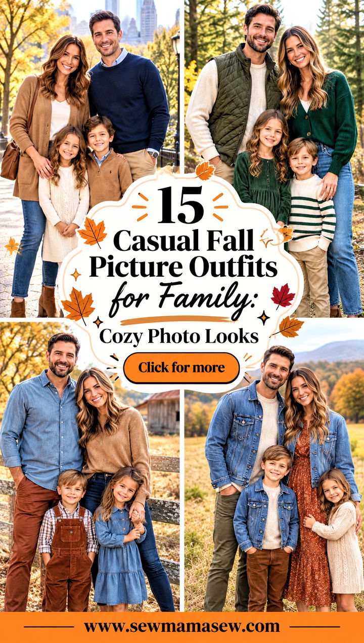 15 Casual Fall Picture Outfits for Family Cozy Photo Looks - 15 Casual Fall Picture Outfits for Family: Cozy Photo Looks