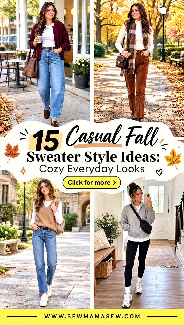 15 Casual Fall Sweater Style Ideas Cozy Everyday Looks - 15 Casual Fall Sweater Style Ideas: Cozy Everyday Looks