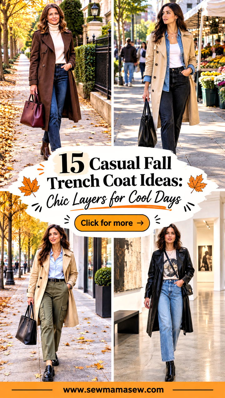 15 Casual Fall Trench Coat Ideas Chic Layers for Cool Days - 15 Casual Fall Trench Coat Ideas: Chic Layers for Cool Days