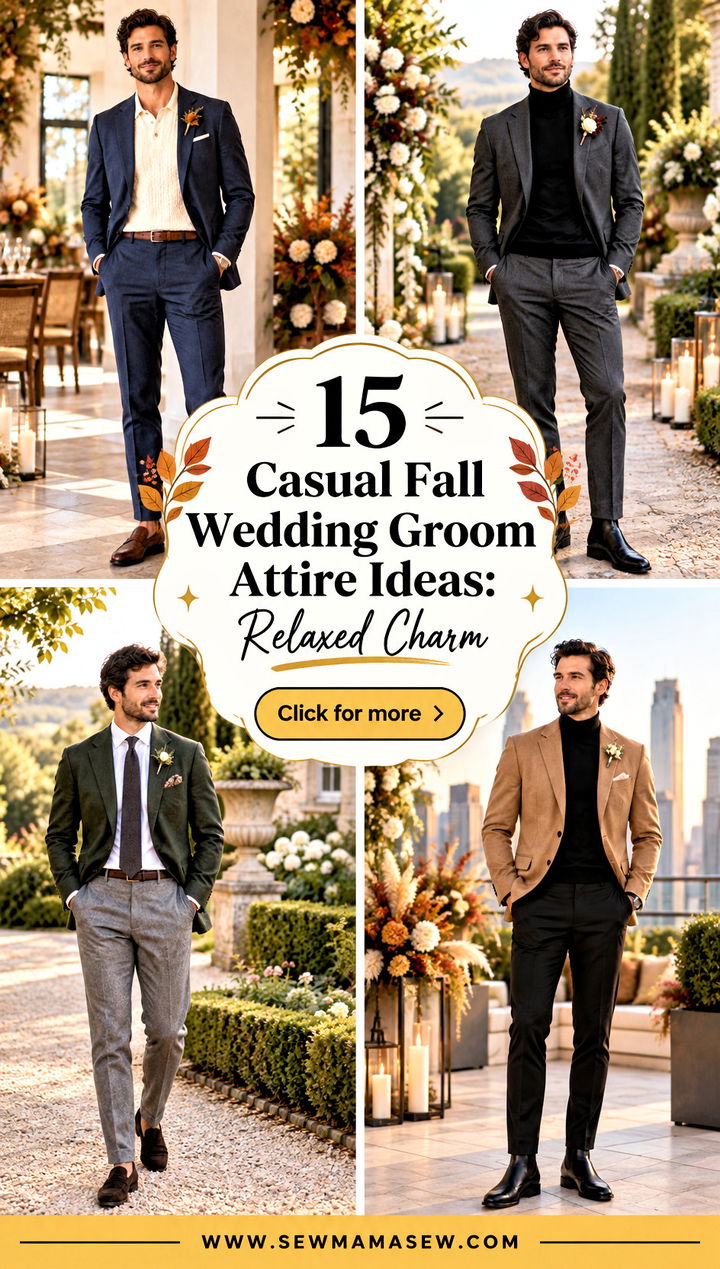 15 Casual Fall Wedding Groom Attire Ideas Relaxed Charm - 15 Casual Fall Wedding Groom Attire Ideas: Relaxed Charm