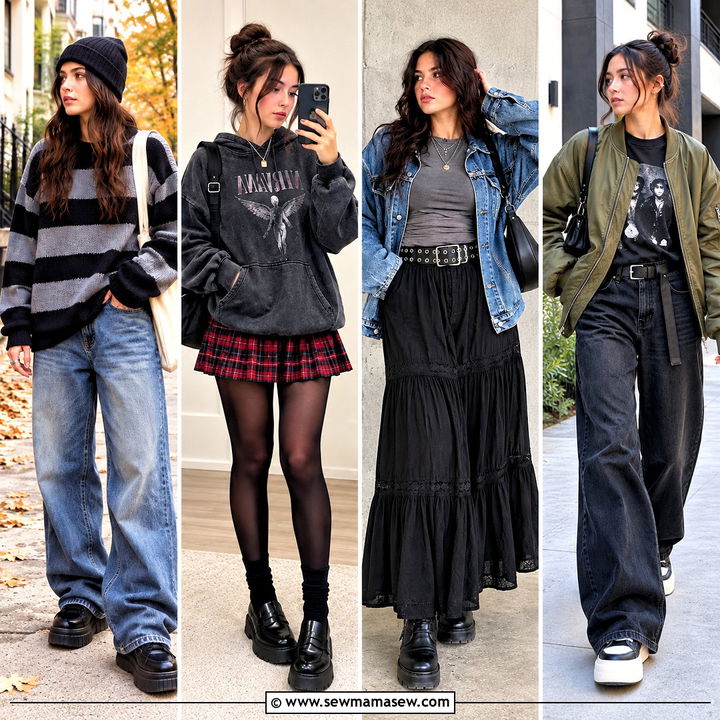 15 Casual Grunge Outfits Fall Edgy Layers for Crisp Days