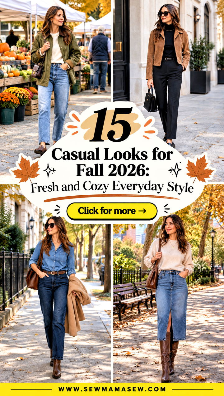 15 Casual Looks for Fall 2026 Fresh and Cozy Everyday Style - 15 Casual Looks for Fall 2026: Fresh and Cozy Everyday Style