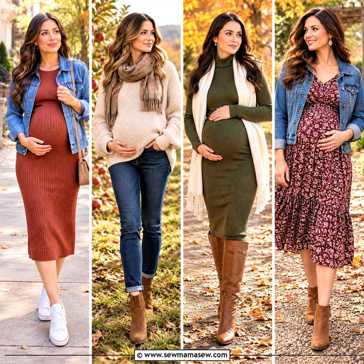 15 Casual Maternity Outfits Photoshoot Fall: Cozy Glow Ideas
