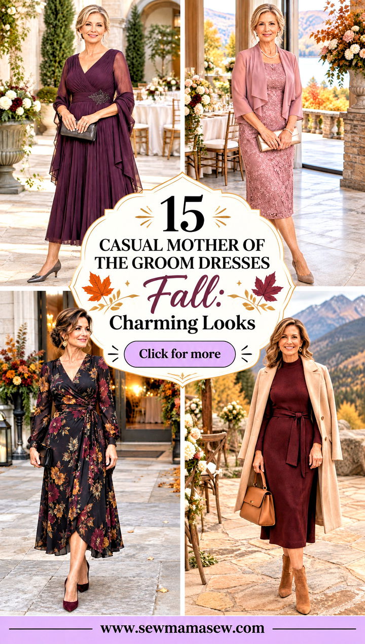15 Casual Mother of the Groom Dresses Fall Charming Looks - 15 Casual Mother of the Groom Dresses Fall: Charming Looks