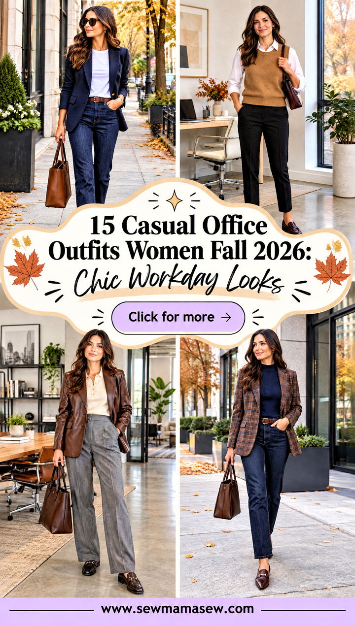 15 Casual Office Outfits Women Fall 2026 Chic Workday Looks - 15 Casual Office Outfits Women Fall 2026: Chic Workday Looks