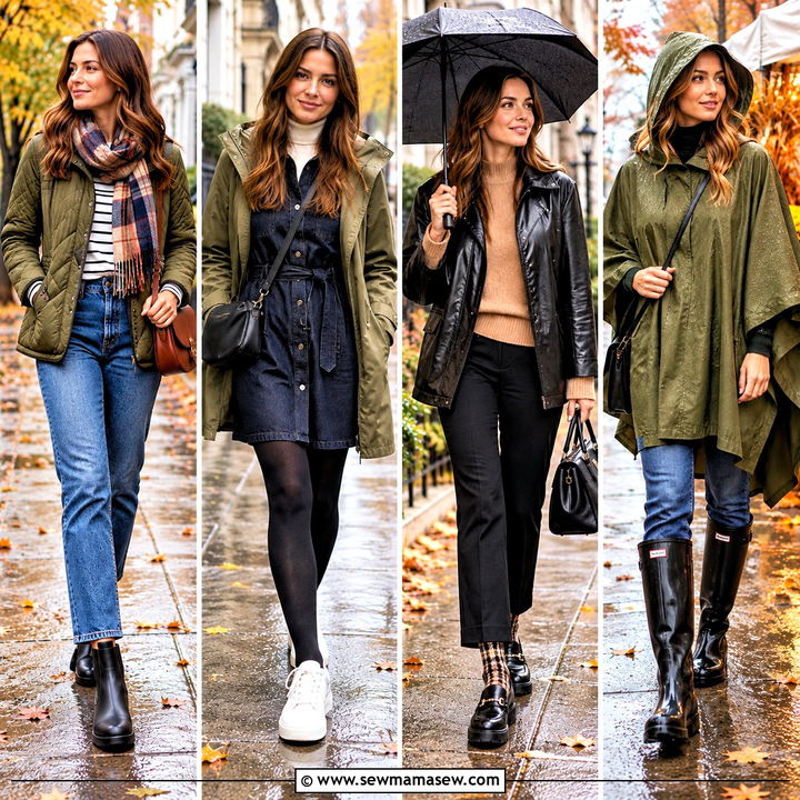 15 Casual Rainy Day Outfit Fall Ideas: Cozy Wet-Weather Looks