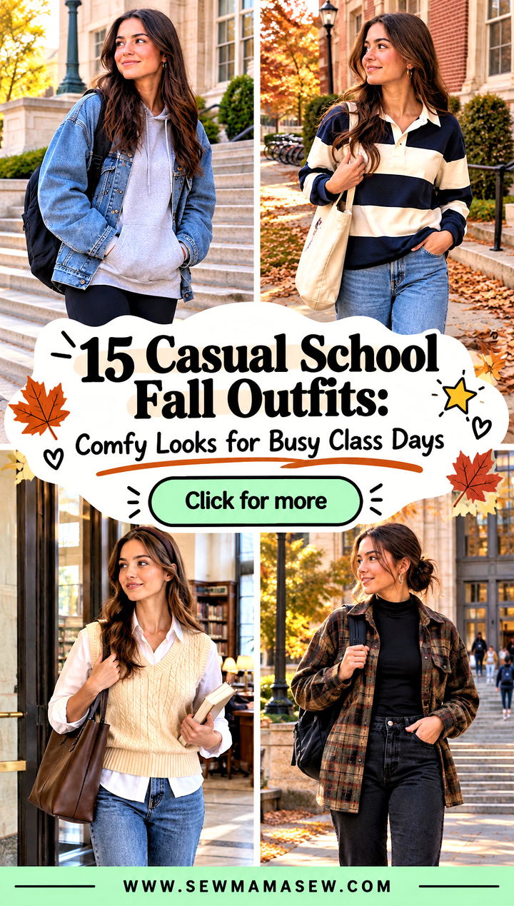 15 Casual School Fall Outfits Comfy Looks for Busy Class Days - 15 Casual School Fall Outfits: Comfy Looks for Busy Class Days