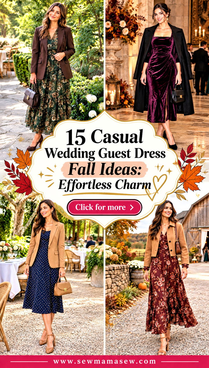 15 Casual Wedding Guest Dress Fall Ideas Effortless Charm - 15 Casual Wedding Guest Dress Fall Ideas: Effortless Charm