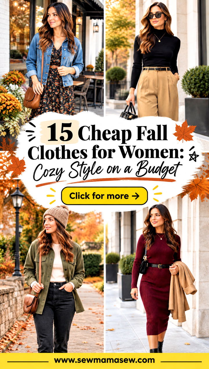 15 Cheap Fall Clothes for Women Cozy Style on a Budget - 15 Cheap Fall Clothes for Women: Cozy Style on a Budget