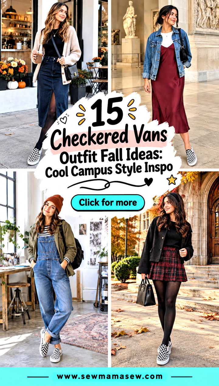 15 Checkered Vans Outfit Fall Ideas Cool Campus Style Inspo - 15 Checkered Vans Outfit Fall Ideas: Cool Campus Style Inspo