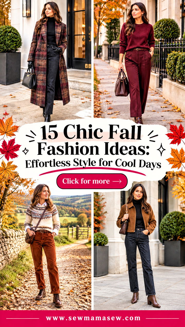 15 Chic Fall Fashion Ideas Effortless Style for Cool Days - 15 Chic Fall Fashion Ideas: Effortless Style for Cool Days