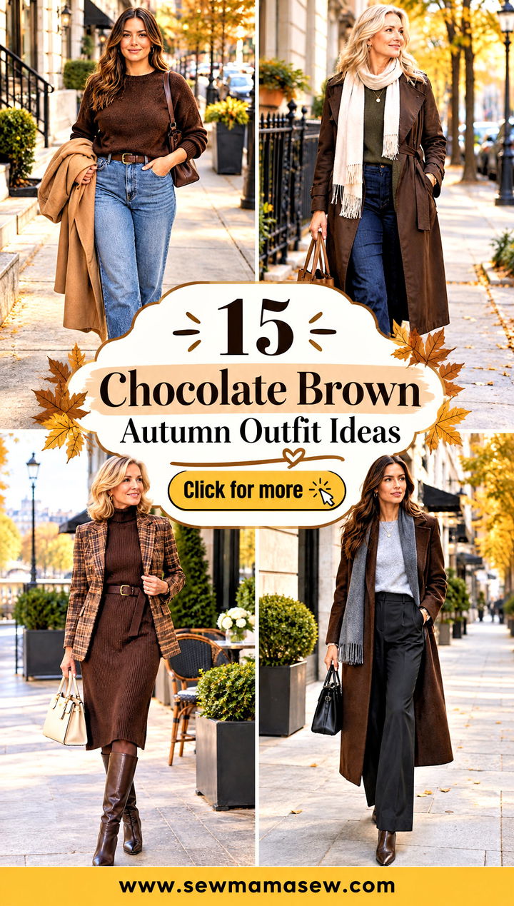 15 Chocolate Brown Autumn Outfit Ideas Cozy Everyday Looks - 15 Chocolate Brown Autumn Outfit Ideas: Cozy Everyday Looks