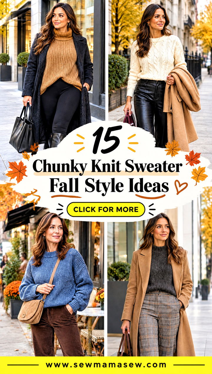 15 Chunky Knit Sweater Fall Style Ideas Cozy Layered Looks - 15 Chunky Knit Sweater Fall Style Ideas: Cozy Layered Looks