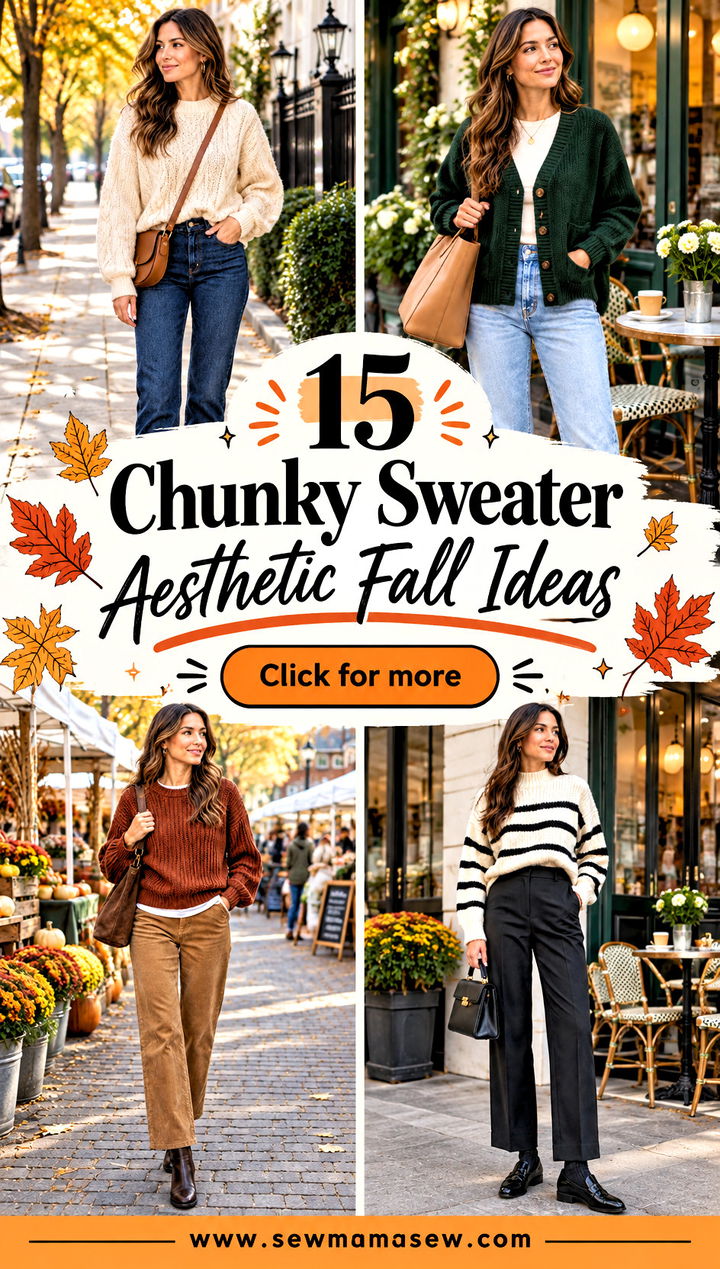 15 Chunky Sweater Aesthetic Fall Ideas Cozy Weekend Looks - 15 Chunky Sweater Aesthetic Fall Ideas: Cozy Weekend Looks