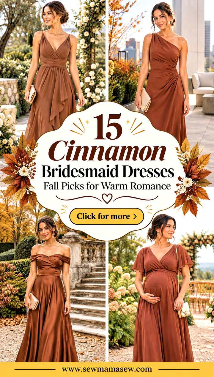 15 Cinnamon Bridesmaid Dresses Fall Picks for Warm Romance - 15 Cinnamon Bridesmaid Dresses Fall Picks for Warm Romance