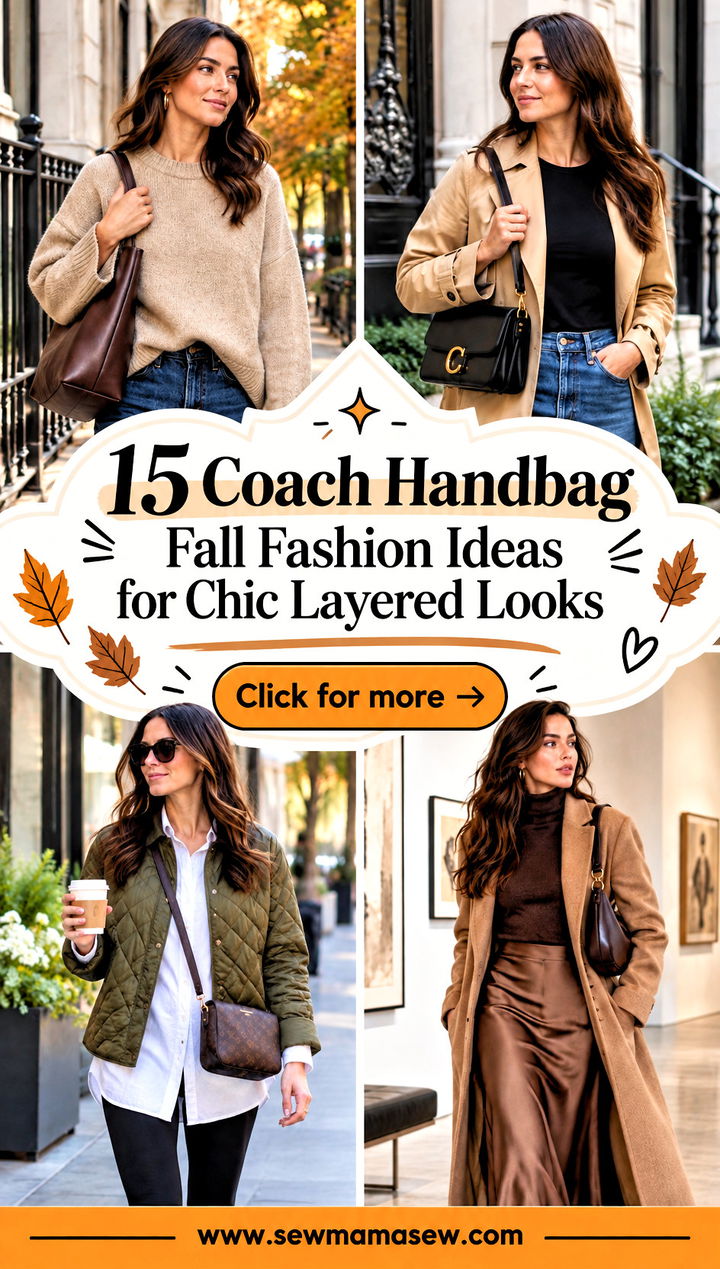 15 Coach Handbag Fall Fashion Ideas for Chic Layered Looks - 15 Coach Handbag Fall Fashion Ideas for Chic Layered Looks