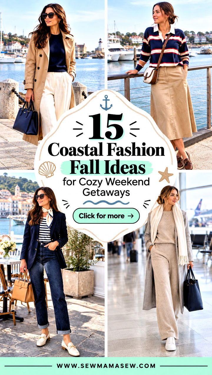 15 Coastal Fashion Fall Ideas for Cozy Weekend Getaways - 15 Coastal Fashion Fall Ideas for Cozy Weekend Getaways